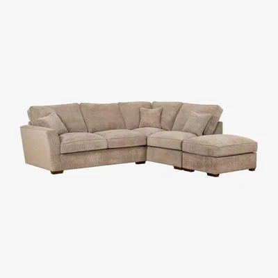 Downtown Franklin 4 Seater Left Hand Corner Group with Footstool Standard Back