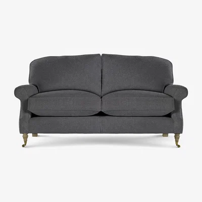 Perch and Parrow Delcor Ridley Medium Sofa in Crow Black