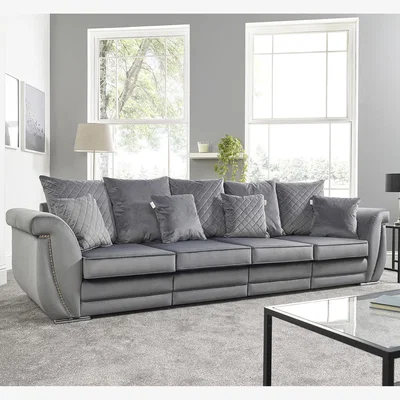 The Range Hampton 4 Seater Sofa - Light Grey