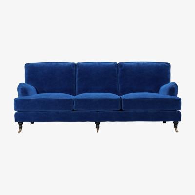 Sofa.com Nearly New Bluebell 4 Seat Sofa in Cobalt Smart Velvet - sofa.com