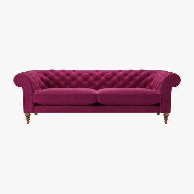 Sofa.com Oscar 4 Seat Sofa in Persian Rose Smart Velvet