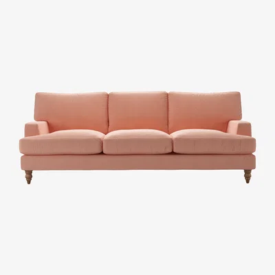 Sofa.com Isla 4 Seat Sofa in Sakura Pink Organic Smart Cotton