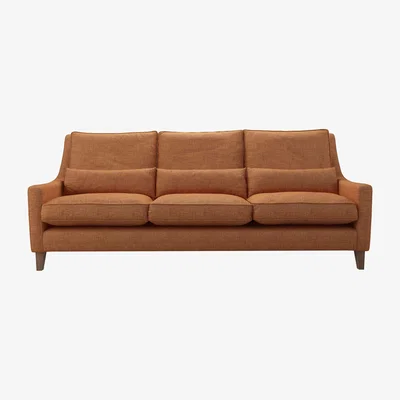 Sofa.com High Back Iggy 4 Seat Sofa in Terracotta Florence Textured Weave