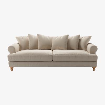 Sofa.com Teddy 4 Seat Sofa in Elderflower Organic Smart Cotton