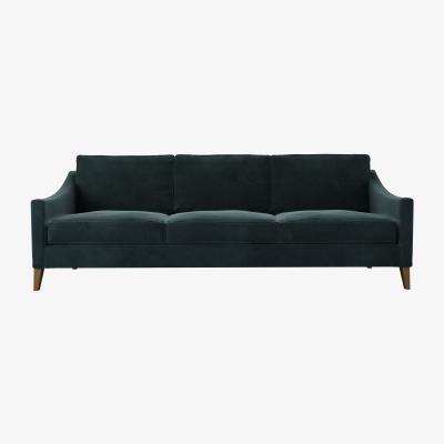 Sofa.com Iggy 4 Seat Sofa in Deep Forest Aquaclean Clever Velvet