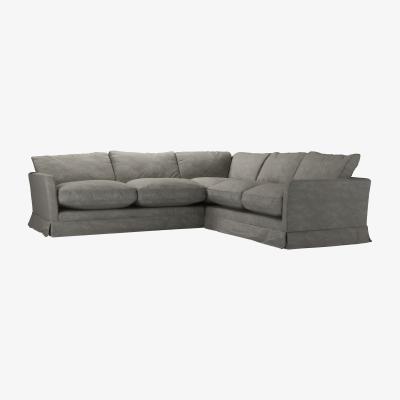 Sofa.com Otto Asym. Crn: LHF 2.5 Seat w RHF 2 Seat in Coin Soft Chenille - sofa.com