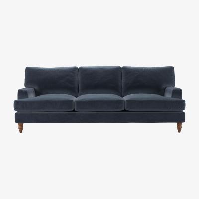 Sofa.com Isla 4 Seat Sofa in Skyfall Cotton Matt Velvet