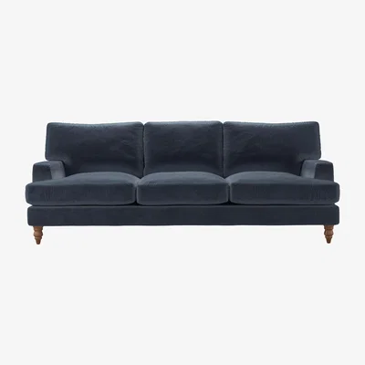 Sofa.com Isla 4 Seat Sofa in Skyfall Cotton Matt Velvet