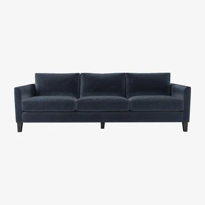 Sofa.com Izzy 4 Seat Sofa in Skyfall Cotton Matt Velvet