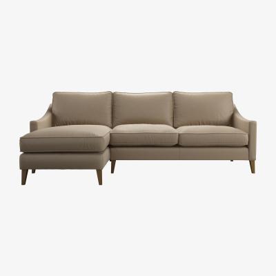 Sofa.com Iggy Medium LHF Chaise Sofa in Coconut Soft Leather - sofa.com