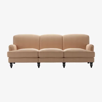 Sofa.com Snowdrop 4 Seat Sofa in Rosewater Organic Smart Cotton