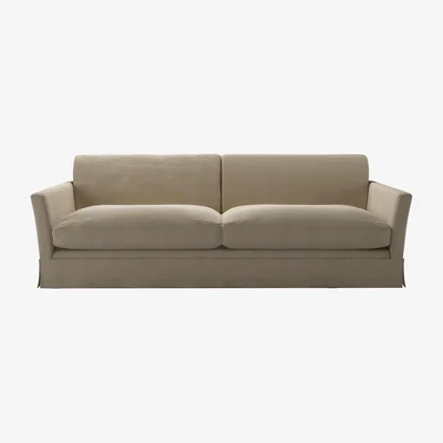 Sofa.com Otto 4 Seat Sofa in Pennine Stone Organic Smart Cotton