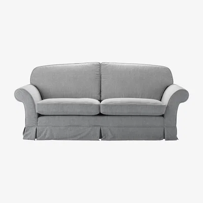 Sofa.com Aspen Cushion Back 4 Seat Sofa in Goodwin Grey Sandgate - sofa.com