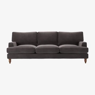 Sofa.com Isla 4 Seat Sofa in Shale Aquaclean Clever Velvet