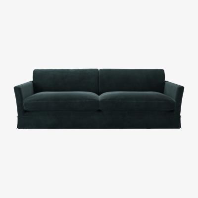 Sofa.com Otto 4 Seat Sofa in Deep Forest Aquaclean Clever Velvet