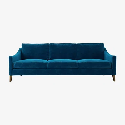 Sofa.com Perfectly Pristine Iggy 4 Seat Sofa in Scuba Smart Velvet - sofa.com
