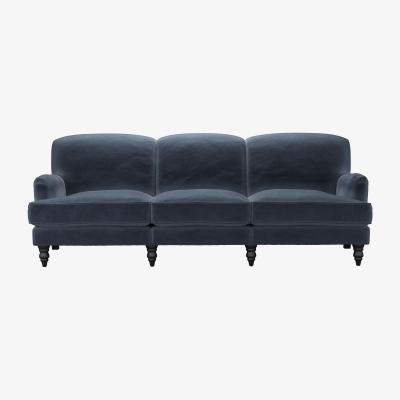 Sofa.com Snowdrop 4 Seat Sofa in Skyfall Cotton Matt Velvet