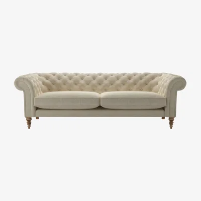 Sofa.com Oscar 4 Seat Sofa in Pampas Hygge Smart Linen