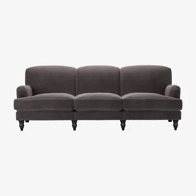 Sofa.com Snowdrop 4 Seat Sofa in Shale Aquaclean Clever Velvet