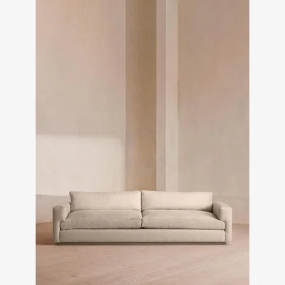Soho Home Mossley Four Seater Sofa, Linen, Bisque