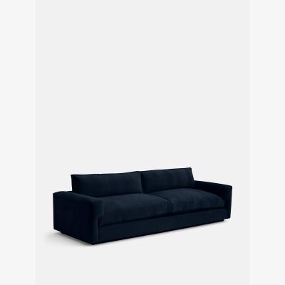 Soho Home Mossley Four Seater Sofa, Velvet Navy