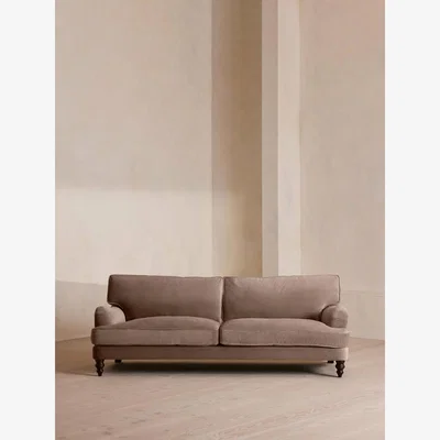 Soho Home Arundel Four Seater Sofa, Velvet, Taupe