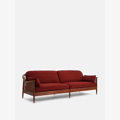 Soho Home Atlanta Four Seater Sofa, Fleck Eco, Burnt Orange