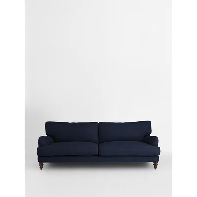 Soho Home Arundel 4-Seater Sofa, Linen Dark Navy