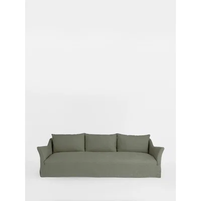 Soho Home Roma 4-Seater Sofa, Linen Loden