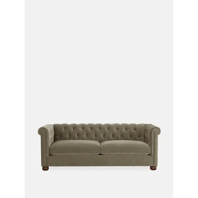 Soho Home Aderyn Chesterfield 4 Seater, Velvet Lichen