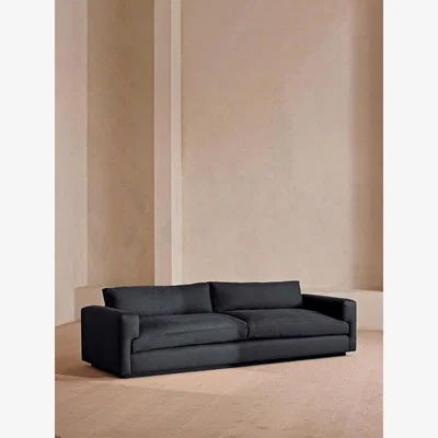 Soho Home Mossley Four Seater Sofa, Linen, Indigo