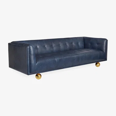Tobias Oliver Jonathan Adler I Claridge Sofa I Brogue navy Leather