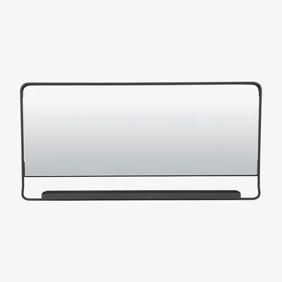 Amara House Doctor - Chic Mirror with Shelf - Black - 80x40cm