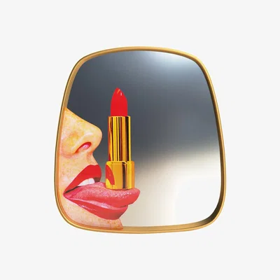 Amara Seletti wears Toiletpaper - Toiletpaper Mirror - Tongue
