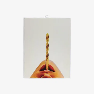 Amara Seletti wears Toiletpaper - Toiletpaper Mirror - Drill