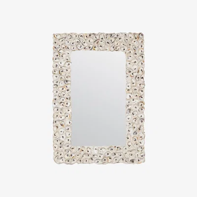 Amara Made Goods - Buford Mirror - Oyster Shells/White