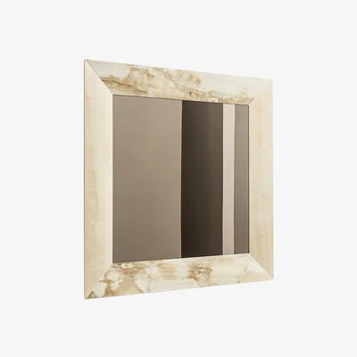 Barker and Stonehouse Sovet Italia Denver Square Mirror, Neutral Ceramic | Barker & Stonehouse
