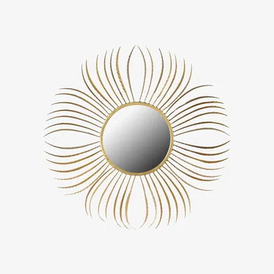 Barker and Stonehouse Gold Curl Mirror Metal | Barker & Stonehouse
