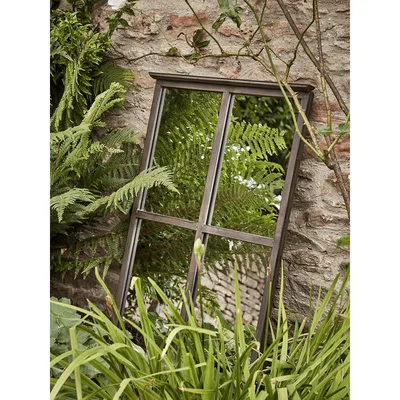 Cox and Cox Antiqued Outdoor Window Mirror