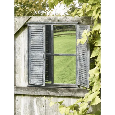 Cox and Cox Outdoor Shutter Mirror