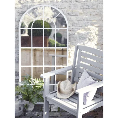 Cox and Cox Outdoor Arched Window Mirror