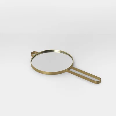 The Conran Shop Poise Hand Mirror Brass