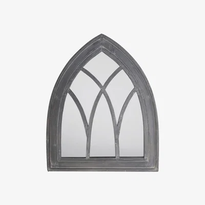 Furniture123 Outdoor Gothic Mirror Grey Wash
