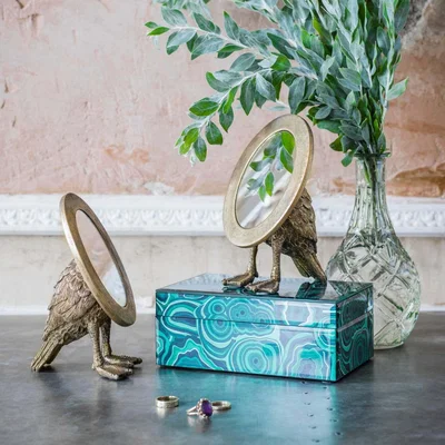 Graham & Green Oval Duck Mirror