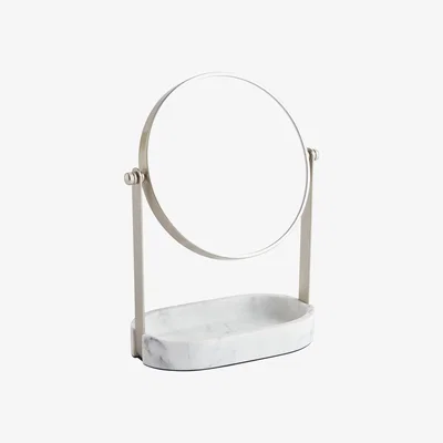 Habitat Habitat Marble Pedestal Mirror with Tray