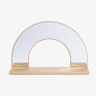 Habitat Habitat Kids Rainbow Mirror Shelf - Natural