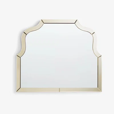 John Lewis John Lewis & Partners Gold Edge Overmantle Mirror, 85 x 100cm, Gold