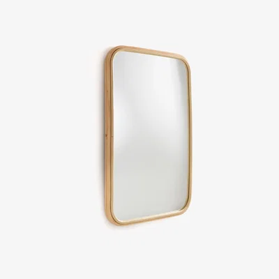 La Redoute Nogu Rectangular Rattan Mirror, H90cm
