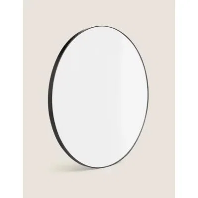 Marks & Spencer M&S Milan Small Round Mirror - Black, Silver,Antique Brass,Black