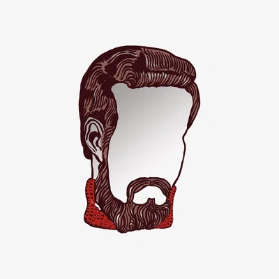 Made in Design Monsieur self-sticking mirror - autocollant by Domestic Mirror